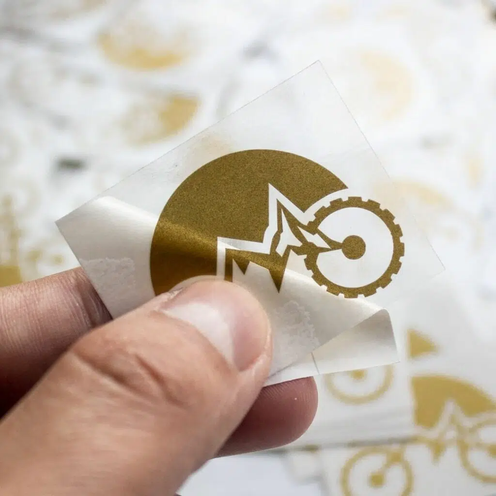 stickers transferibles dorado