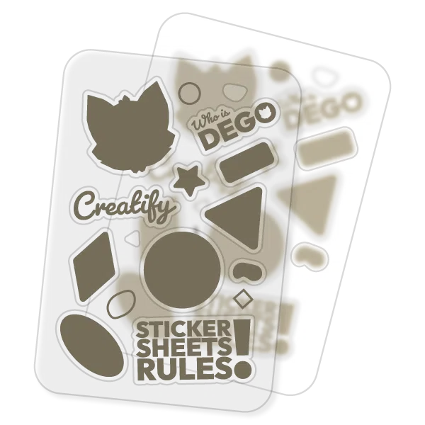Sticker Sheets Transparentes
