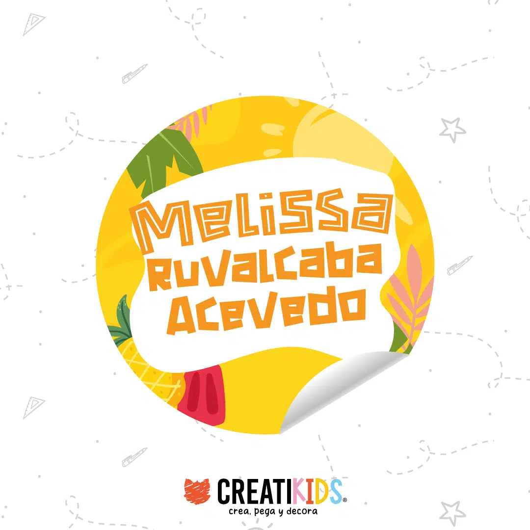 Etiquetas Personalizadas Tropical