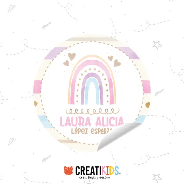 Etiquetas Personalizadas Dulce Arcoiris