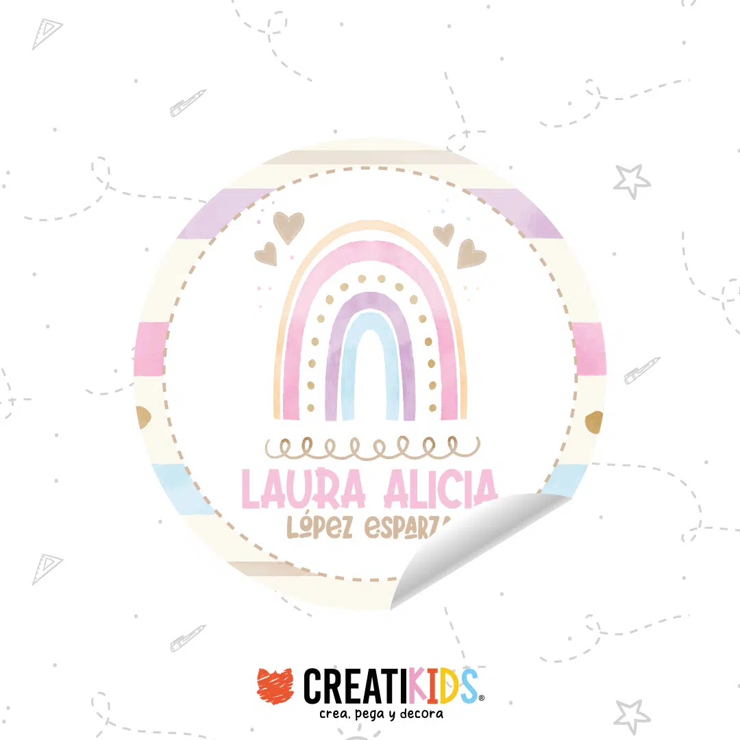 Etiquetas Personalizadas Dulce Arcoiris
