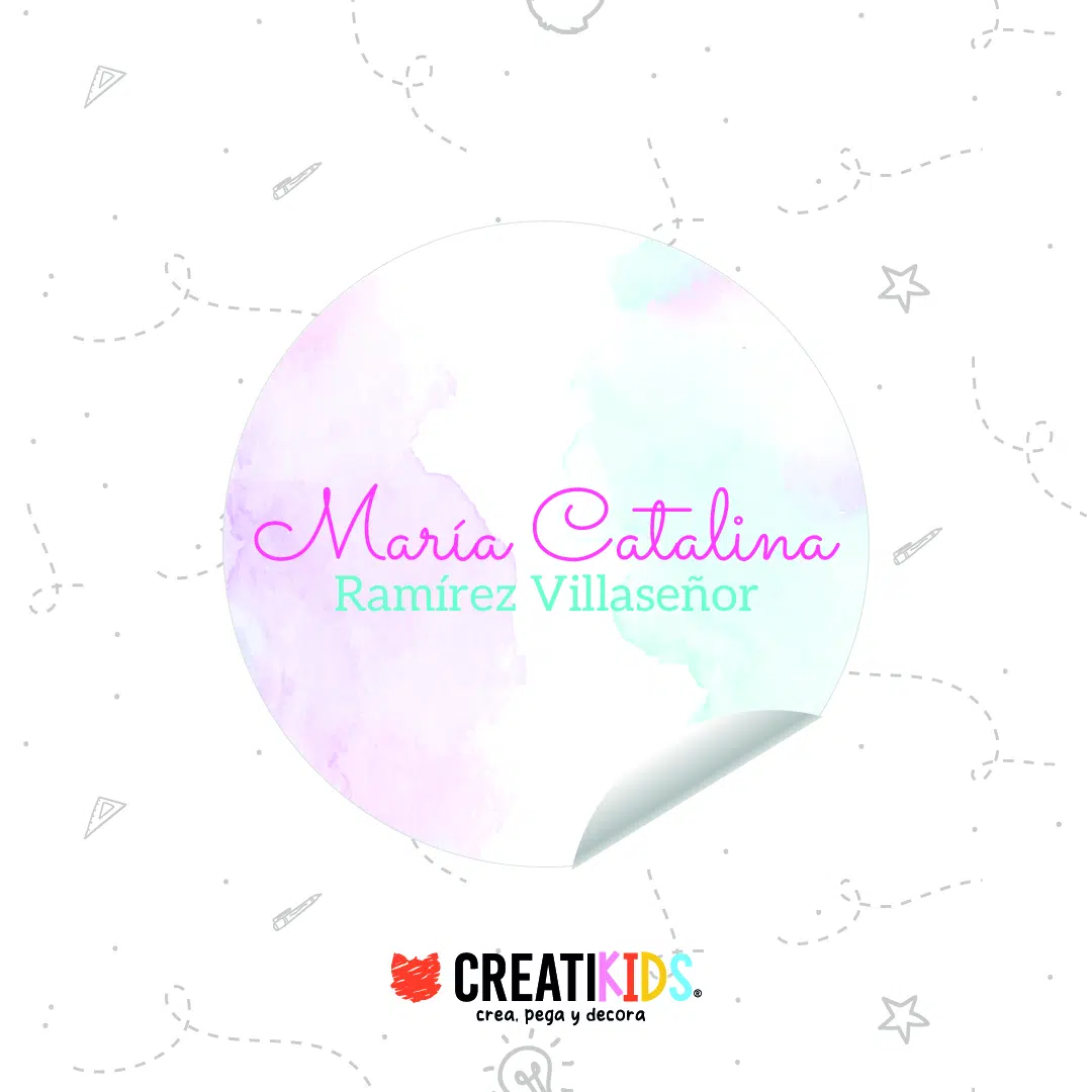 Etiquetas Personalizadas Acuarela