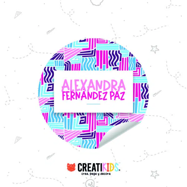 Etiquetas Personalizadas Lineas Abstractas